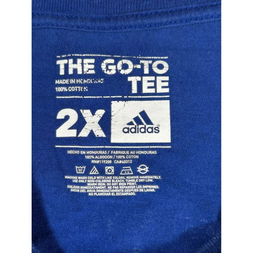 Adidas Golden State Warriors‎ Stephen Curry 30 Blue T Shirt 2X